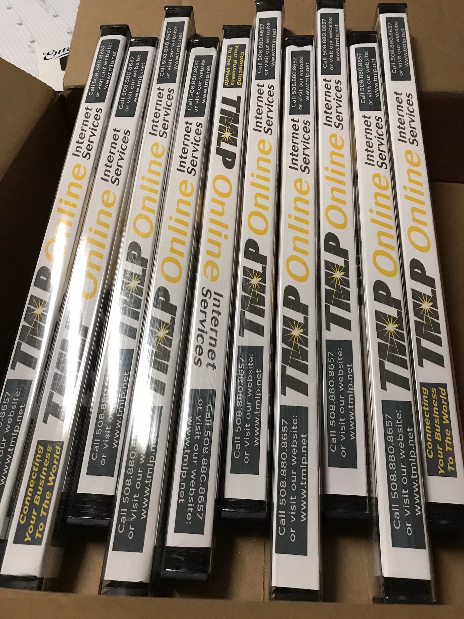 TMLP Online Internet Services branded checkout dividers